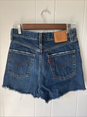 Levi's Premium Ribcage Denim Cutoff Jean Shorts